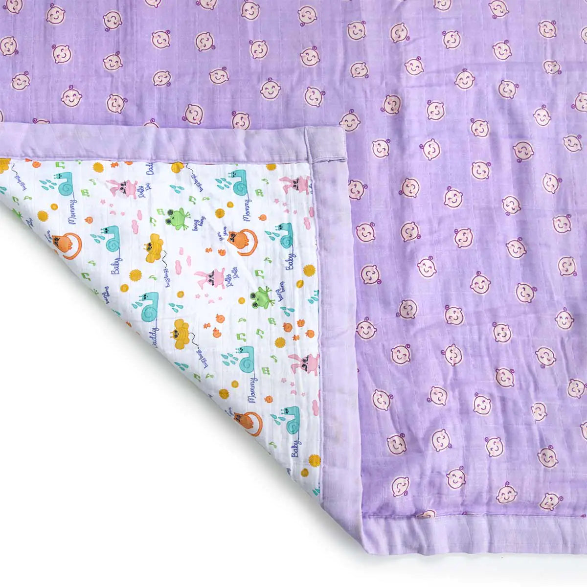 Milk&Moo Friends: Premium Fiber-Filled Muslin Baby Blanket