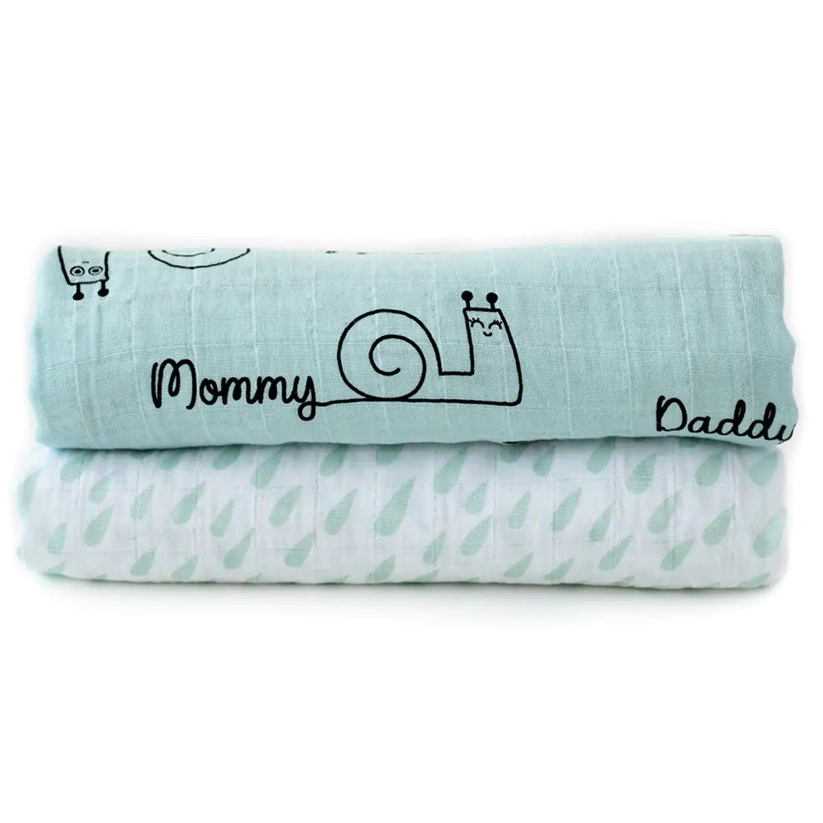 Milk&Moo Set of 2 Sangaloz Baby Muslin Swaddle Blanket