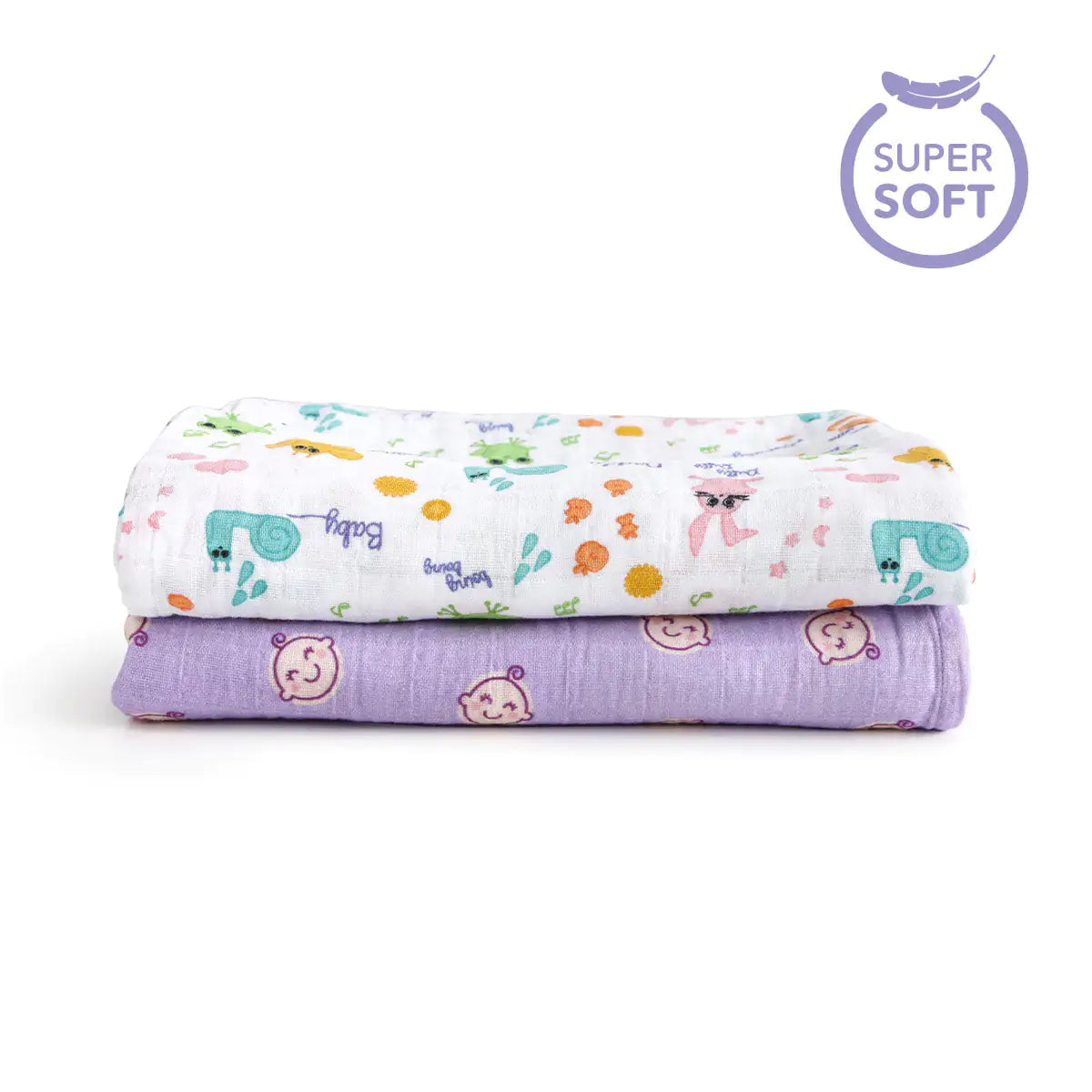 Milk&Moo Friends - Muslin Wrap Set of 2