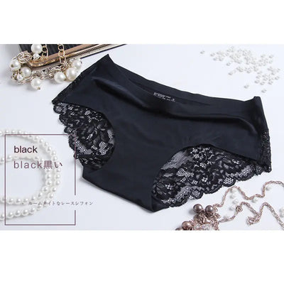 Elegant Ice Silk Lace Thong