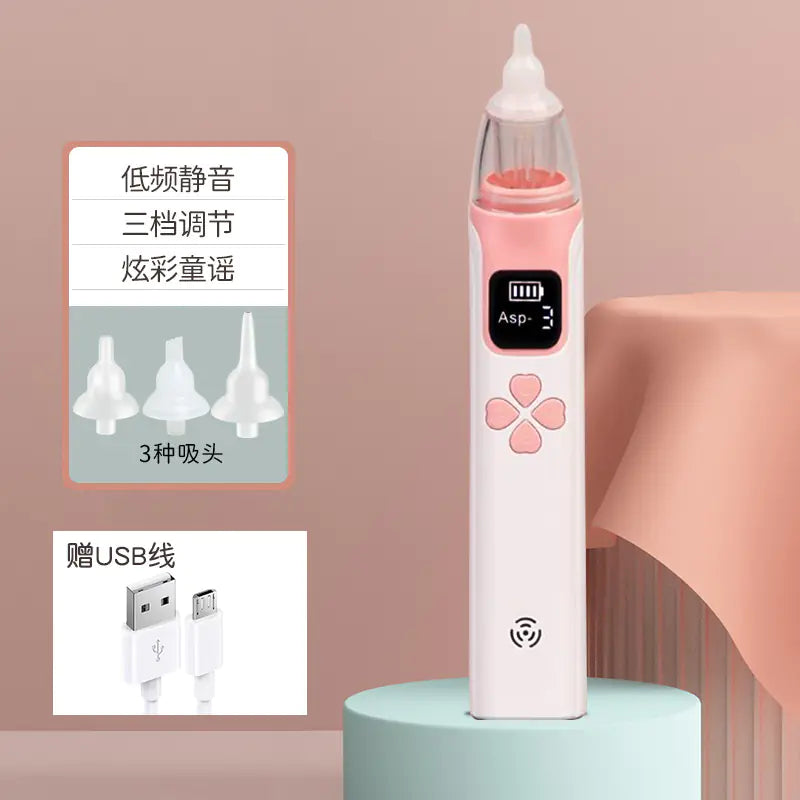 Electric Nasal Aspirator for Infants with Soft Silicone Tip