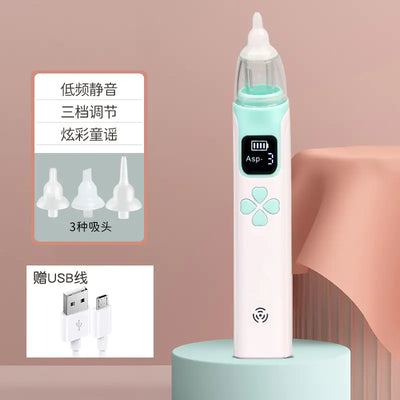 Electric Nasal Aspirator for Infants with Soft Silicone Tip
