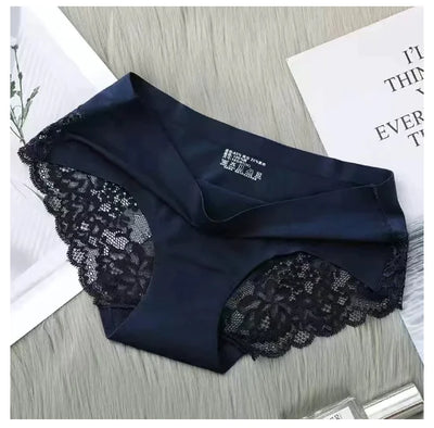 Elegant Ice Silk Lace Thong