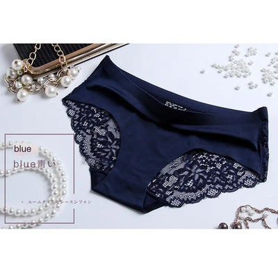 Elegant Ice Silk Lace Thong