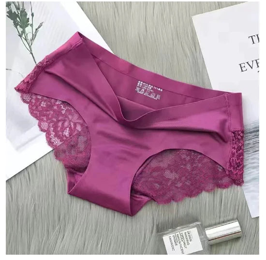 Elegant Ice Silk Lace Thong
