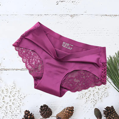 Elegant Ice Silk Lace Thong