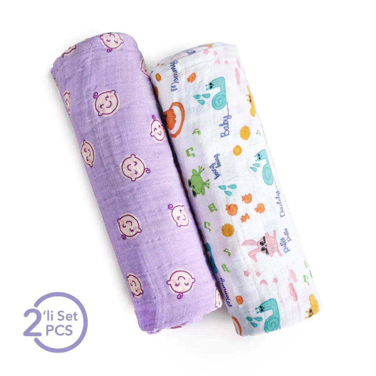 Milk&Moo Friends - Muslin Wrap Set of 2