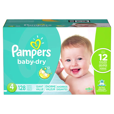 Pampers Baby Dry Diaper Size 4 128 ct Old