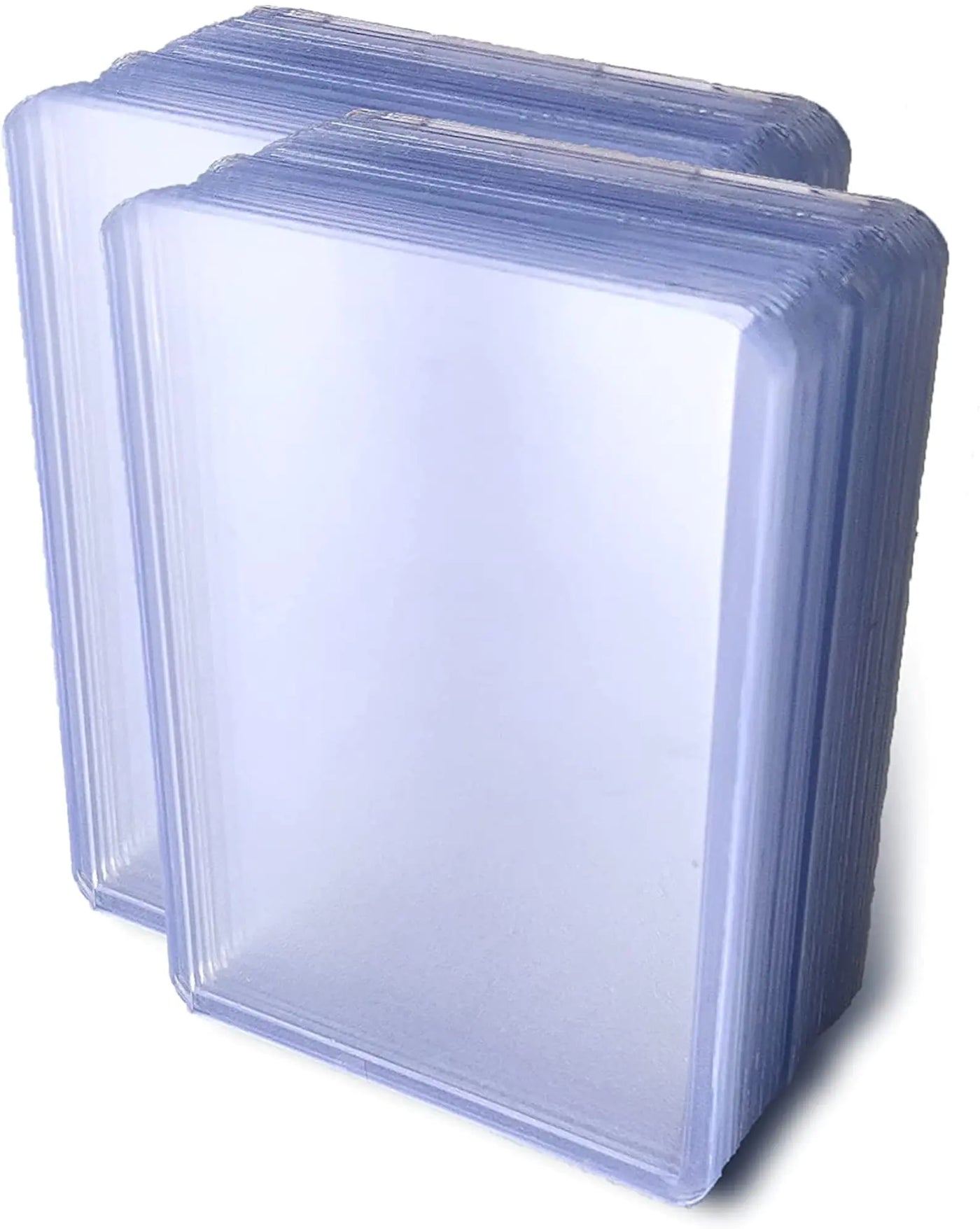 Toploaders and 100 sleeves) Top Loaders and Card Sleeves, Penny Sleeves Thick Plastic Toploaders, Trading Card Sleeves Holder Fit for MTG, Yugioh, Pokemon Card, Baseball Card, Sports Cards