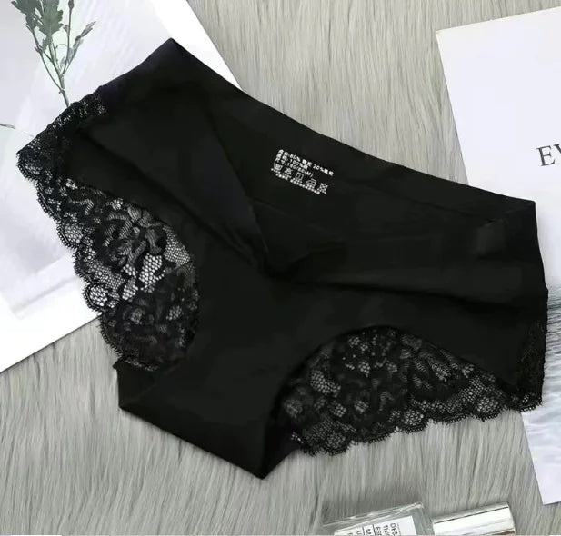 Elegant Ice Silk Lace Thong